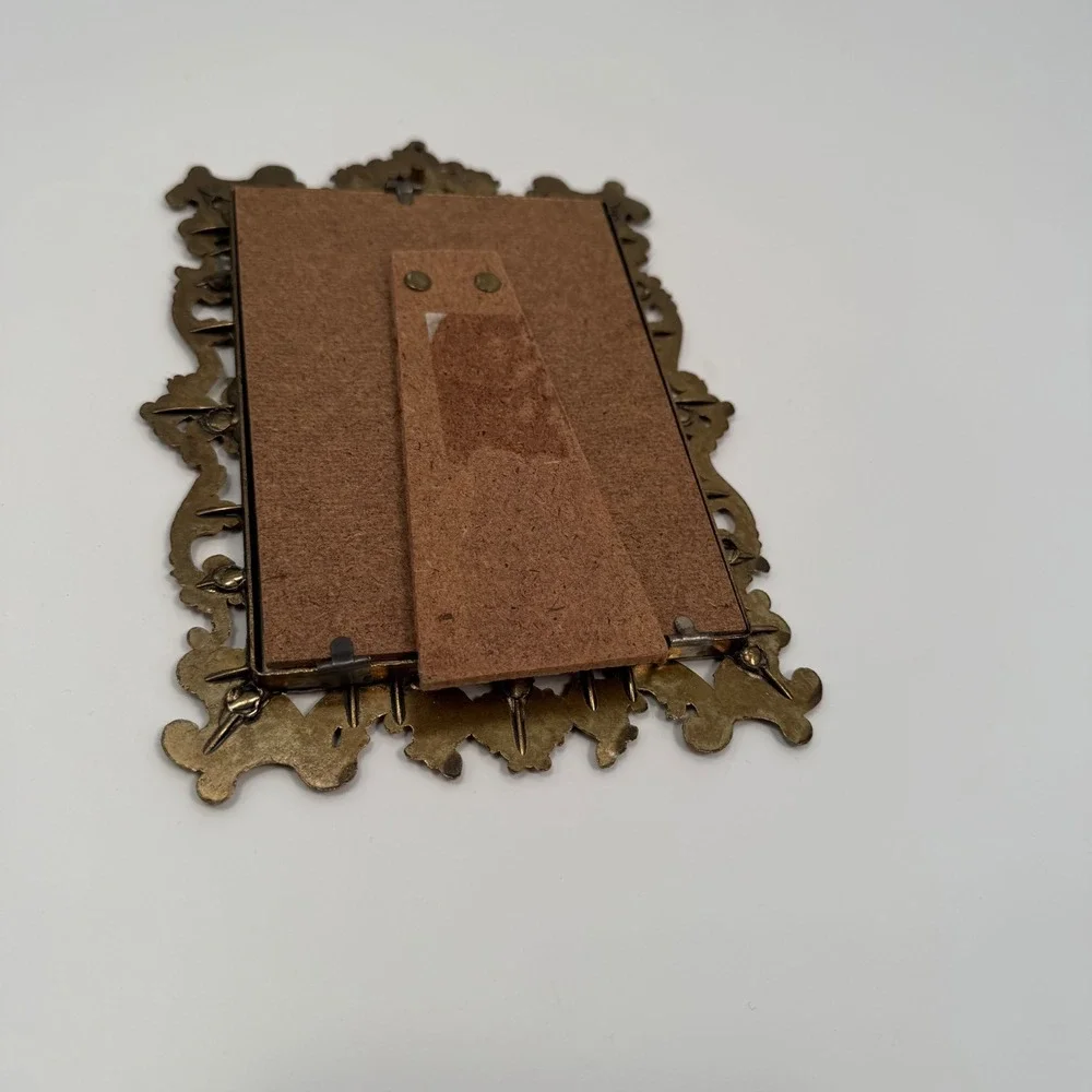 Vintage Ornate Brass Mid‎ Century Italian Victorian Rococo Revival Picture Frame